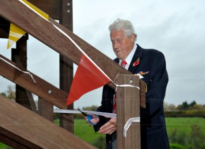 Ben Reeves officially opening the bridge Picture: John Painter